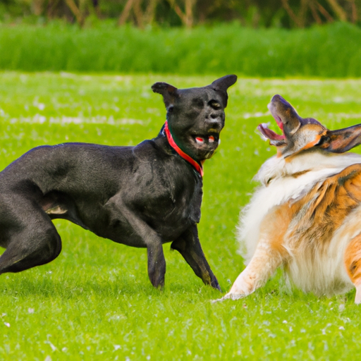 hund spiser græs